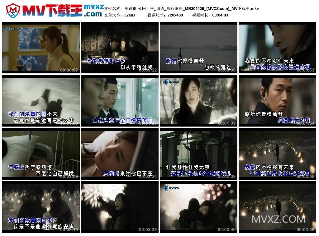 汪贤祖-爱回不来_国语_流行歌曲_MB205135